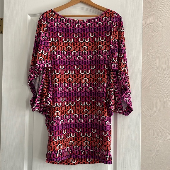 TRINA TURK Echo chain Swim Tunic Coverup Size  M NWT Beach Pool Vacation Resort - Picture 2 of 8